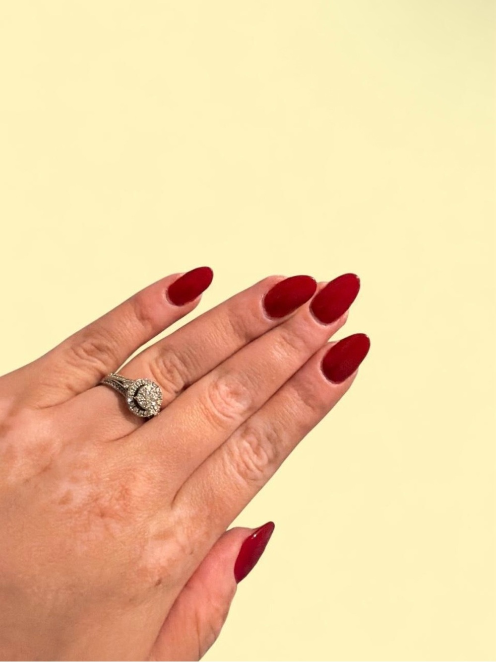 Classic Deep Red Nails - Women Makeup